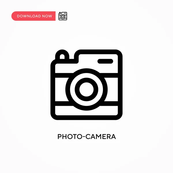 Photo Camera Simple Vector Icon Modern Simple Flat Vector Illustration — Stock Vector