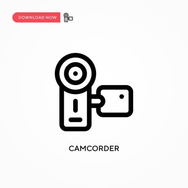 Kamera basit vektör simgesi. Web sitesi veya mobil uygulama için modern, basit düz vektör çizimi
