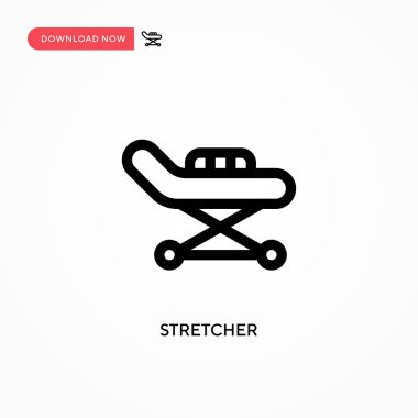 Sedye Basit vektör simgesi. Web sitesi veya mobil uygulama için modern, basit düz vektör çizimi