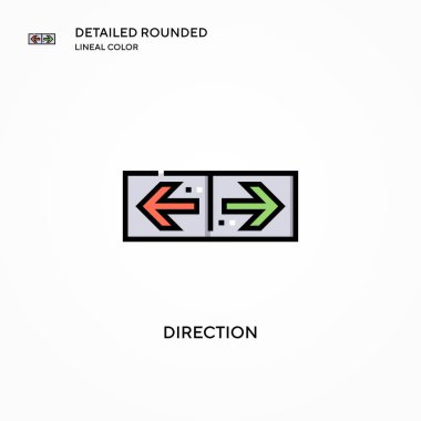 Yönlendirme vektör simgesi. Modern vektör illüstrasyon kavramları. Düzenlemesi ve kişiselleştirmesi kolay.