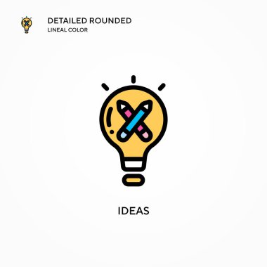 Fikir vektör simgesi. Modern vektör illüstrasyon kavramları. Düzenlemesi ve kişiselleştirmesi kolay.