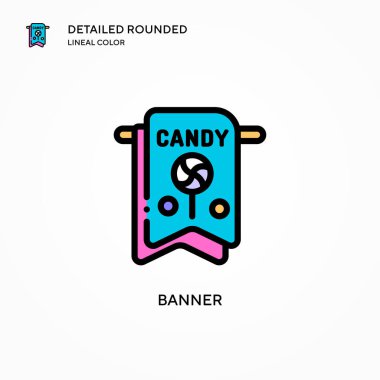 Sancak vektör simgesi. Modern vektör illüstrasyon kavramları. Düzenlemesi ve kişiselleştirmesi kolay.