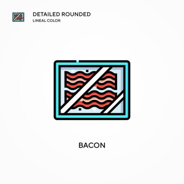 Pastırma vektör simgesi. Modern vektör illüstrasyon kavramları. Düzenlemesi ve kişiselleştirmesi kolay.