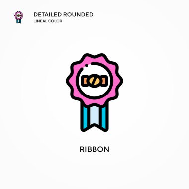 Kurdele vektör simgesi. Modern vektör illüstrasyon kavramları. Düzenlemesi ve kişiselleştirmesi kolay.