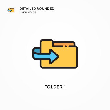 Dizin-1 vektör simgesi. Modern vektör illüstrasyon kavramları. Düzenlemesi ve kişiselleştirmesi kolay.