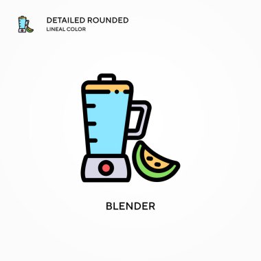 Blender vektör simgesi. Modern vektör illüstrasyon kavramları. Düzenlemesi ve kişiselleştirmesi kolay.