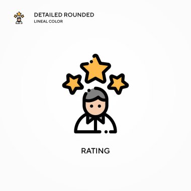 Beğeni vektörü simgesi. Modern vektör illüstrasyon kavramları. Düzenlemesi ve kişiselleştirmesi kolay.