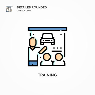 Eğitim vektör simgesi. Modern vektör illüstrasyon kavramları. Düzenlemesi ve kişiselleştirmesi kolay.