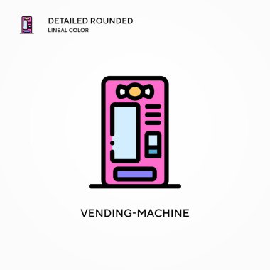 Otomat vektör simgesi. Modern vektör illüstrasyon kavramları. Düzenlemesi ve kişiselleştirmesi kolay.