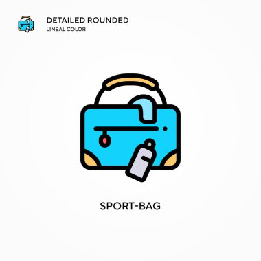 Spor poşeti vektör simgesi. Modern vektör illüstrasyon kavramları. Düzenlemesi ve kişiselleştirmesi kolay.