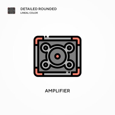 Yükseltici vektör simgesi. Modern vektör illüstrasyon kavramları. Düzenlemesi ve kişiselleştirmesi kolay.
