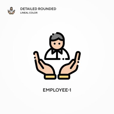 Personel-1 vektör simgesi. Modern vektör illüstrasyon kavramları. Düzenlemesi ve kişiselleştirmesi kolay.