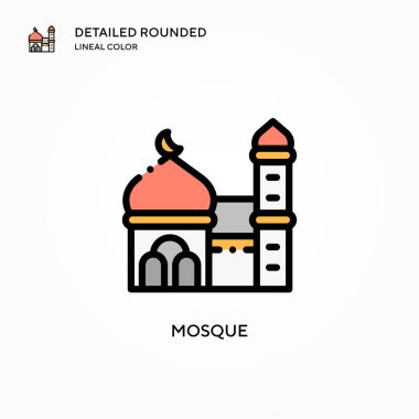 Cami vektör simgesi. Modern vektör illüstrasyon kavramları. Düzenlemesi ve kişiselleştirmesi kolay.