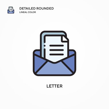 Harf vektör simgesi. Modern vektör illüstrasyon kavramları. Düzenlemesi ve kişiselleştirmesi kolay.