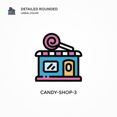 Şekerci-3 vektör ikonu. Modern vektör illüstrasyon kavramları. Düzenlemesi ve kişiselleştirmesi kolay.