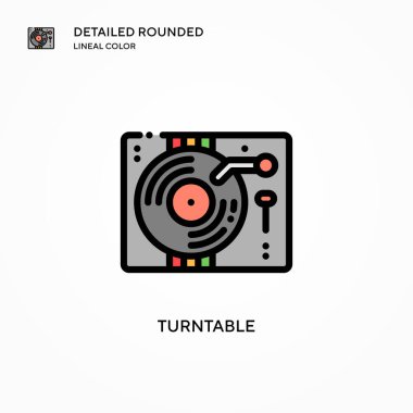 Döndürülebilir vektör simgesi. Modern vektör illüstrasyon kavramları. Düzenlemesi ve kişiselleştirmesi kolay.
