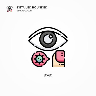 Göz vektör simgesi. Modern vektör illüstrasyon kavramları. Düzenlemesi ve kişiselleştirmesi kolay.