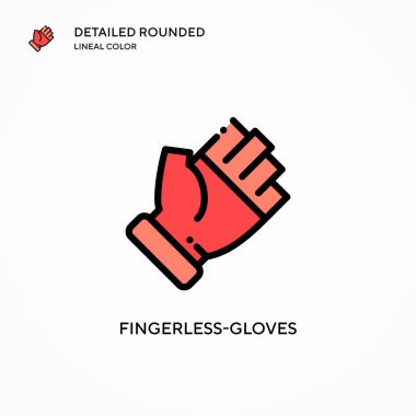 Parmakları olmayan vektör ikonu. Modern vektör illüstrasyon kavramları. Düzenlemesi ve kişiselleştirmesi kolay.
