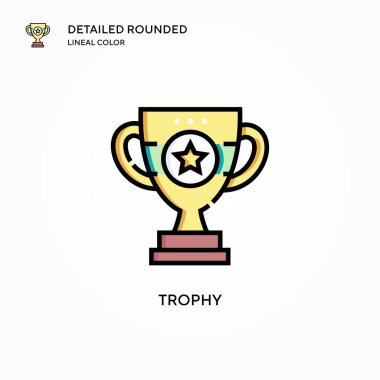 Ödül vektör simgesi. Modern vektör illüstrasyon kavramları. Düzenlemesi ve kişiselleştirmesi kolay.