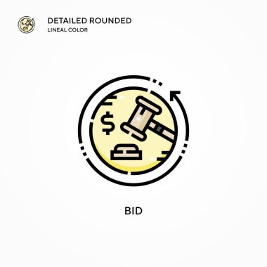 Teklif vektörü simgesi. Modern vektör illüstrasyon kavramları. Düzenlemesi ve kişiselleştirmesi kolay.