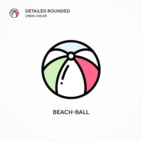 Icona Del Vettore Beach Ball Concetti Moderni Illustrazione Vettoriale Facile — Vettoriale Stock