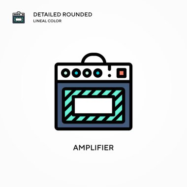 Yükseltici vektör simgesi. Modern vektör illüstrasyon kavramları. Düzenlemesi ve kişiselleştirmesi kolay.