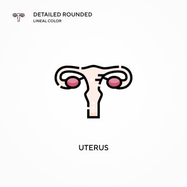 Rahim vektör simgesi. Modern vektör illüstrasyon kavramları. Düzenlemesi ve kişiselleştirmesi kolay.