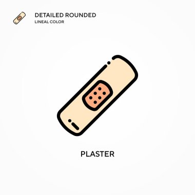 Alçı vektör simgesi. Modern vektör illüstrasyon kavramları. Düzenlemesi ve kişiselleştirmesi kolay.