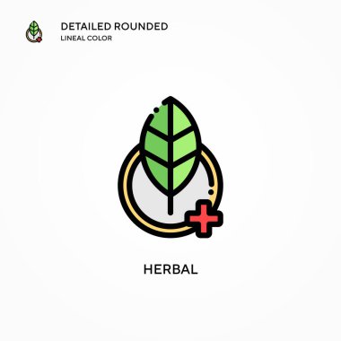 Bitkisel vektör ikonu. Modern vektör illüstrasyon kavramları. Düzenlemesi ve kişiselleştirmesi kolay.