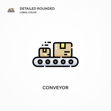 Taşıyıcı vektör simgesi. Modern vektör illüstrasyon kavramları. Düzenlemesi ve kişiselleştirmesi kolay.