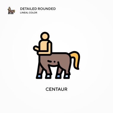 Centaur vektör simgesi. Modern vektör illüstrasyon kavramları. Düzenlemesi ve kişiselleştirmesi kolay.