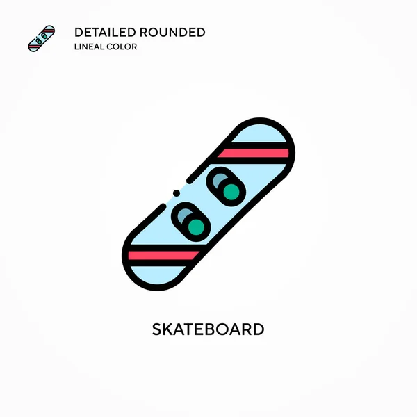 Icona Vettore Skateboard Concetti Moderni Illustrazione Vettoriale Facile Modificare Personalizzare — Vettoriale Stock