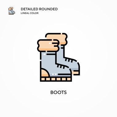 Çizme vektör simgesi. Modern vektör illüstrasyon kavramları. Düzenlemesi ve kişiselleştirmesi kolay.