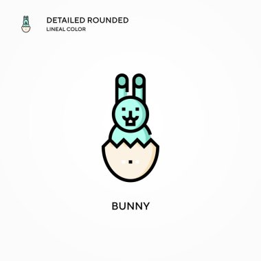 Tavşan vektör simgesi. Modern vektör illüstrasyon kavramları. Düzenlemesi ve kişiselleştirmesi kolay.