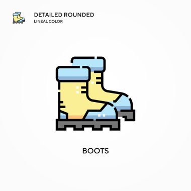 Çizme vektör simgesi. Modern vektör illüstrasyon kavramları. Düzenlemesi ve kişiselleştirmesi kolay.