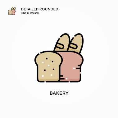 Fırın vektör simgesi. Modern vektör illüstrasyon kavramları. Düzenlemesi ve kişiselleştirmesi kolay.