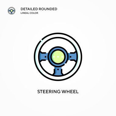 Direksiyon vektör simgesi. Modern vektör illüstrasyon kavramları. Düzenlemesi ve kişiselleştirmesi kolay.