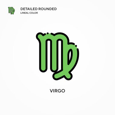 Başak vektör simgesi. Modern vektör illüstrasyon kavramları. Düzenlemesi ve kişiselleştirmesi kolay.