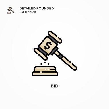 Teklif vektörü simgesi. Modern vektör illüstrasyon kavramları. Düzenlemesi ve kişiselleştirmesi kolay.