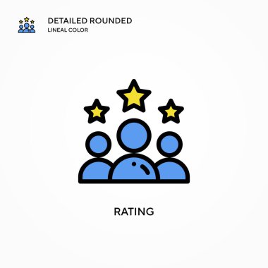 Beğeni vektörü simgesi. Modern vektör illüstrasyon kavramları. Düzenlemesi ve kişiselleştirmesi kolay.