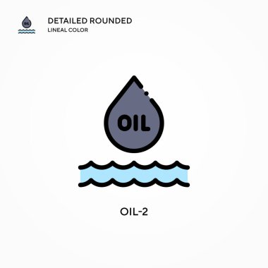 Petrol-2 vektör simgesi. Modern vektör illüstrasyon kavramları. Düzenlemesi ve kişiselleştirmesi kolay.