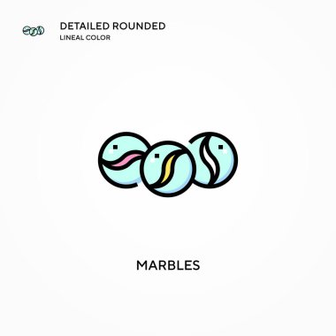 Mermer vektör simgesi. Modern vektör illüstrasyon kavramları. Düzenlemesi ve kişiselleştirmesi kolay.