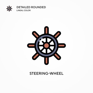 Direksiyon vektör simgesi. Modern vektör illüstrasyon kavramları. Düzenlemesi ve kişiselleştirmesi kolay.