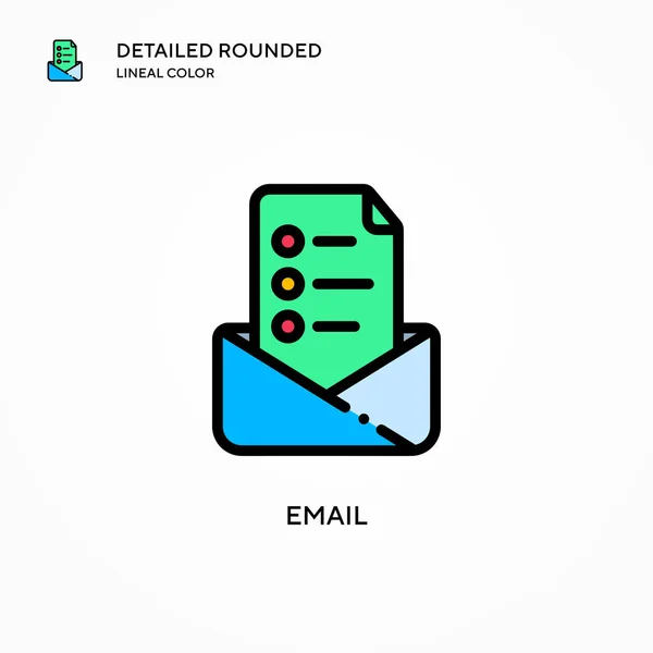 Email Vector Icon Modern Vector Illustration Concepts Easy Edit Customize — Stock Vector