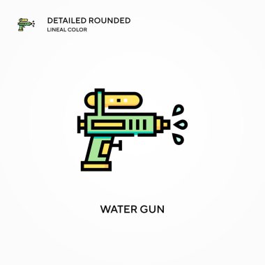 Su tabancası vektör simgesi. Modern vektör illüstrasyon kavramları. Düzenlemesi ve kişiselleştirmesi kolay.