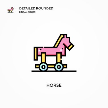 At vektör simgesi. Modern vektör illüstrasyon kavramları. Düzenlemesi ve kişiselleştirmesi kolay.