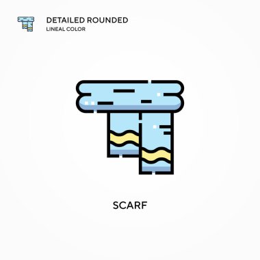 Atkı vektör simgesi. Modern vektör illüstrasyon kavramları. Düzenlemesi ve kişiselleştirmesi kolay.