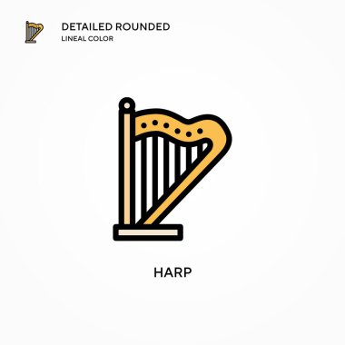 Arp vektör simgesi. Modern vektör illüstrasyon kavramları. Düzenlemesi ve kişiselleştirmesi kolay.