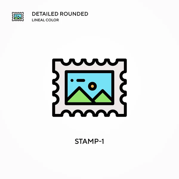 Icono Vector Stamp Conceptos Modernos Ilustración Vectorial Fácil Editar Personalizar — Archivo Imágenes Vectoriales