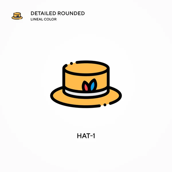 Hat Icono Vector Conceptos Modernos Ilustración Vectorial Fácil Editar Personalizar — Vector de stock